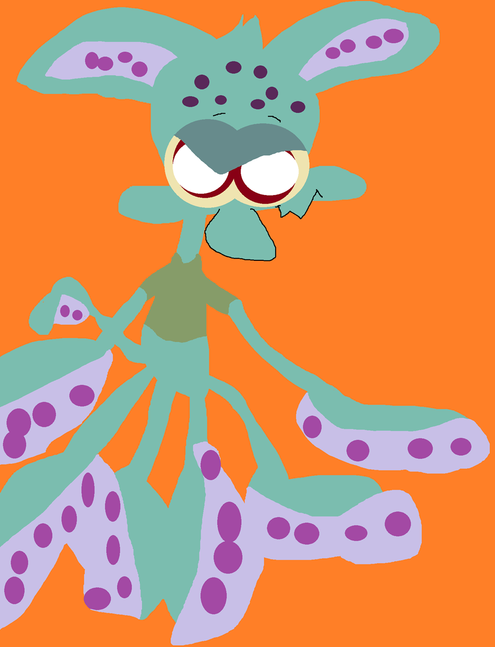 Sqrenn The Labubu^^ squidward x ren x Labubu by Falconlobo