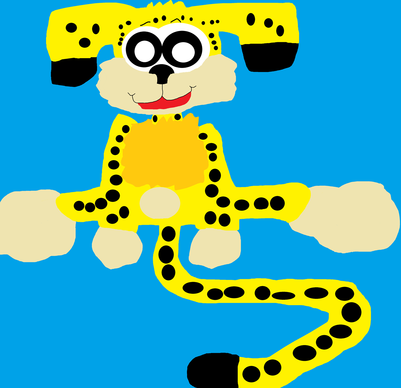 Giant Marsupalami Sitting Plush^^ by Falconlobo