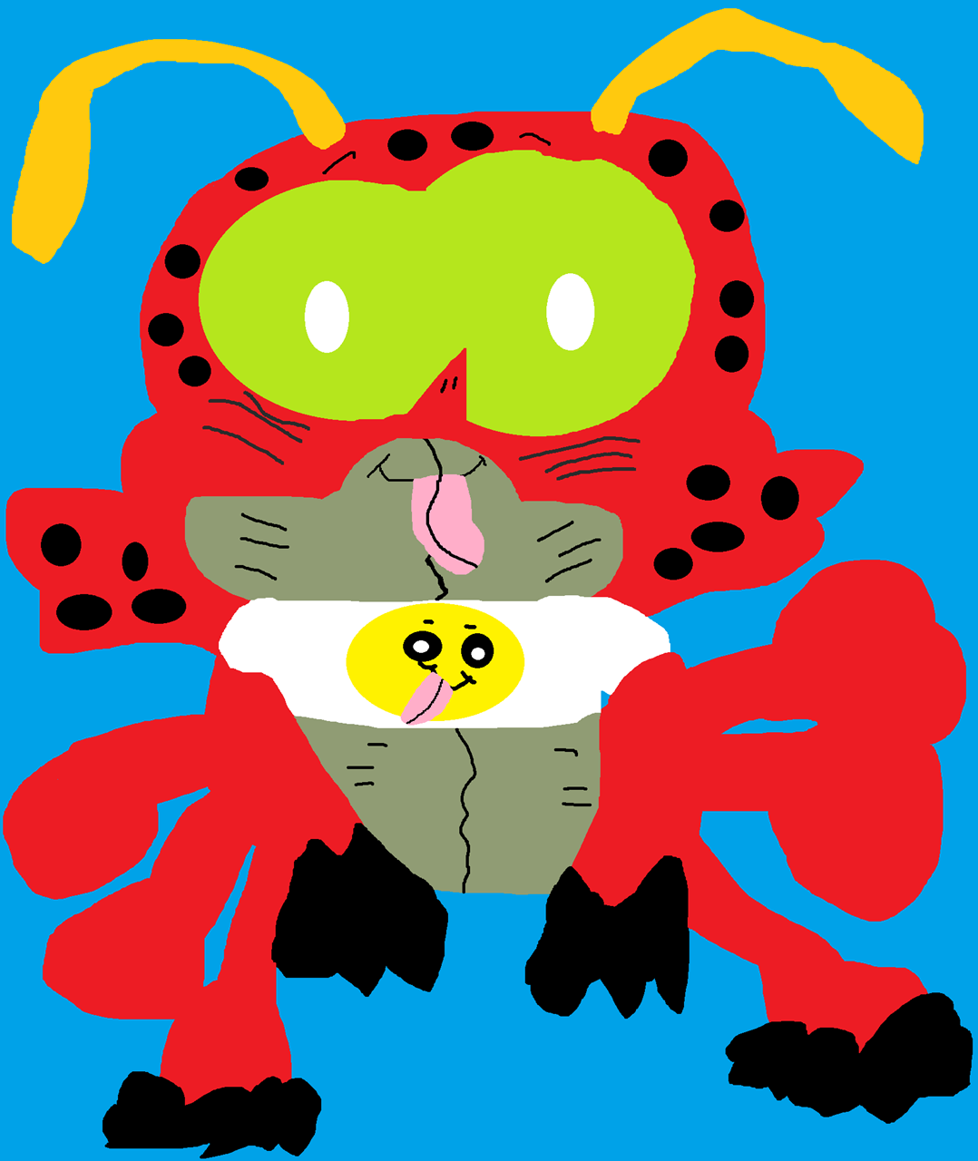 Tentomon Sitting Plush In A Shirt^^ by Falconlobo