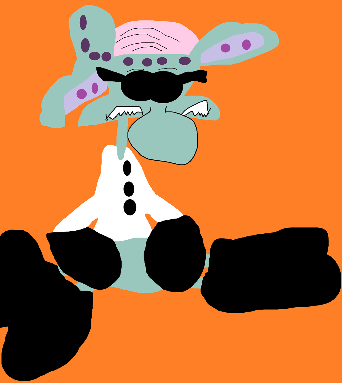 DR Finklesquid Labubu Sitting Plush^^ by Falconlobo