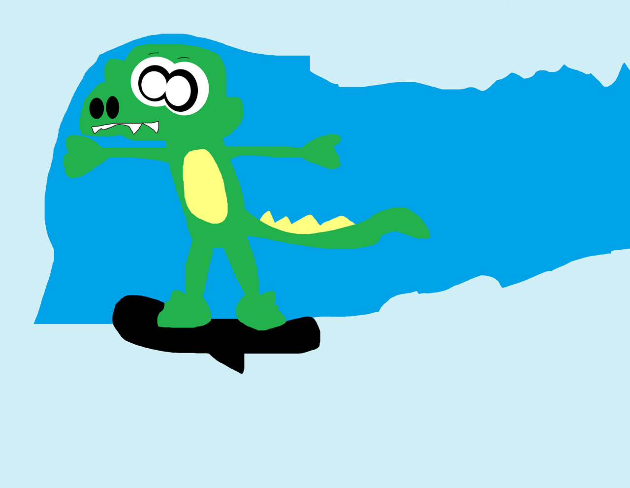 Surfing Gatortales Green Gator Yet Again^^ by Falconlobo