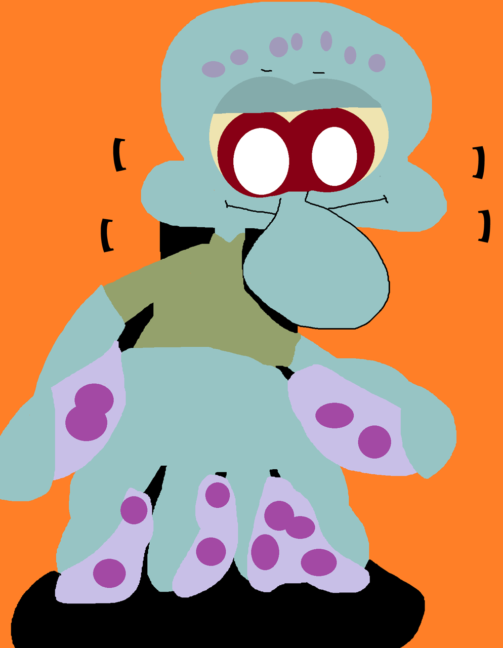 Cute Rando Squidward Bobblehead^^ by Falconlobo