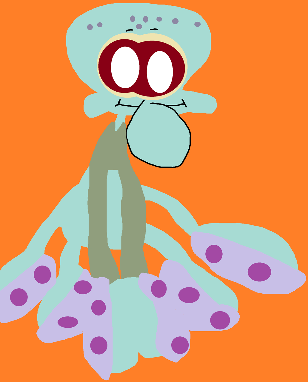 Cute Squiddie Sitting Plush^^ by Falconlobo