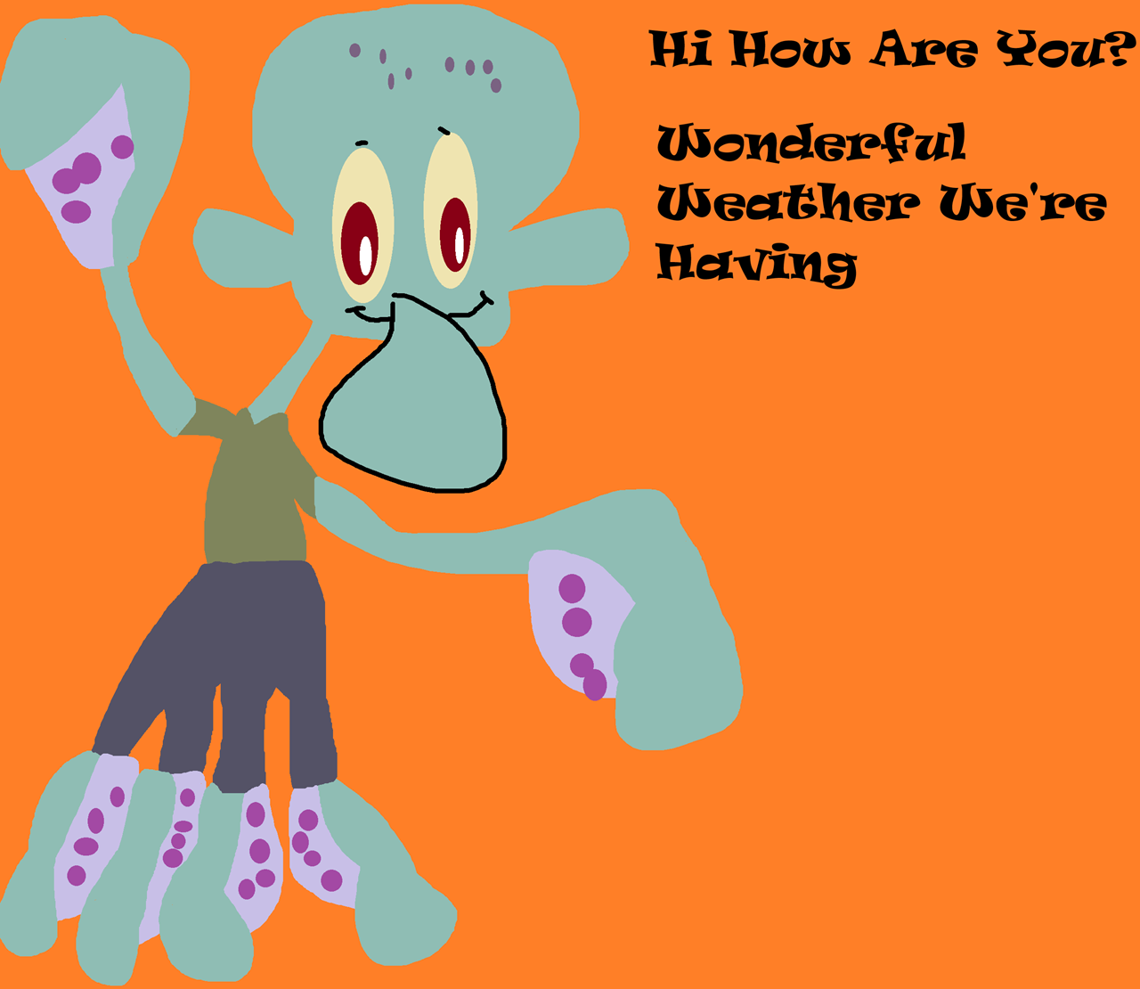 Almost Normal Squidward^^ by Falconlobo