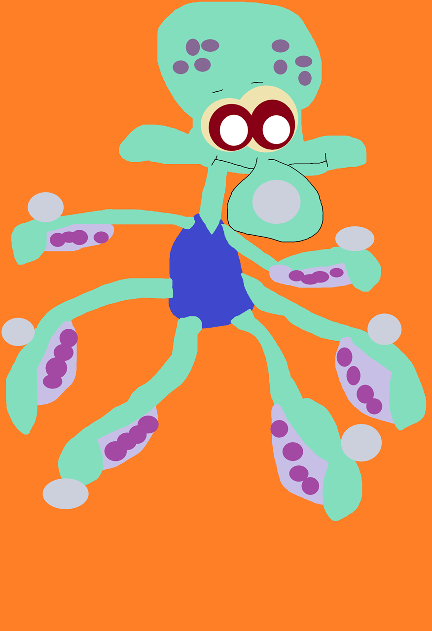 Interpretive Dance Window Cling Squidward Plush^^ by Falconlobo