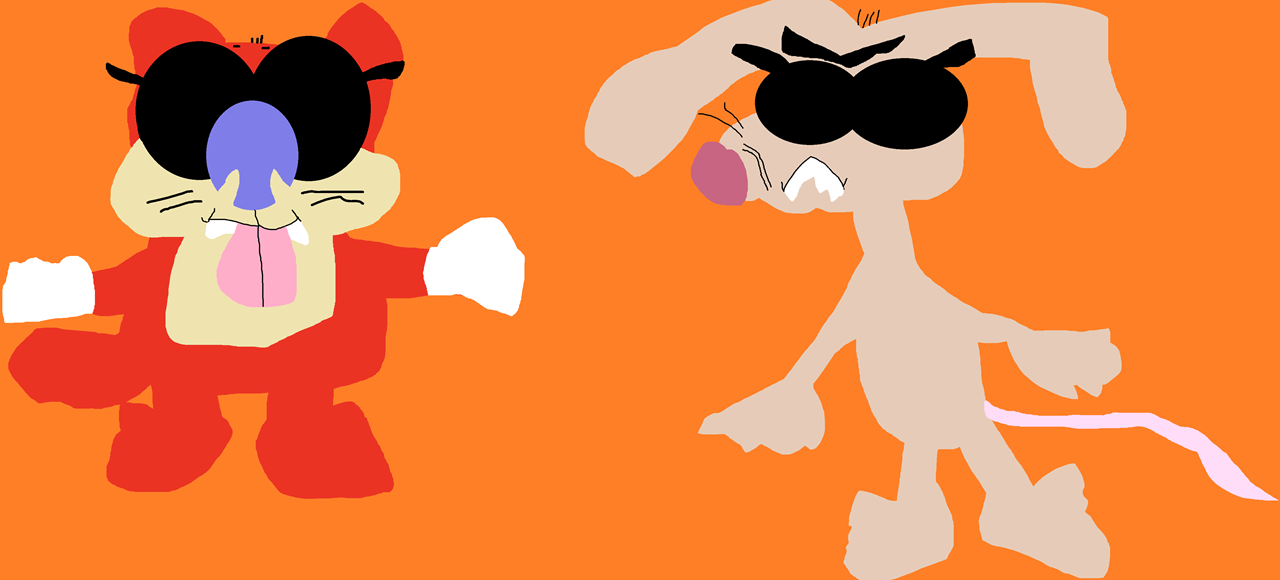 Ren And Stimpy In Shades^^ by Falconlobo