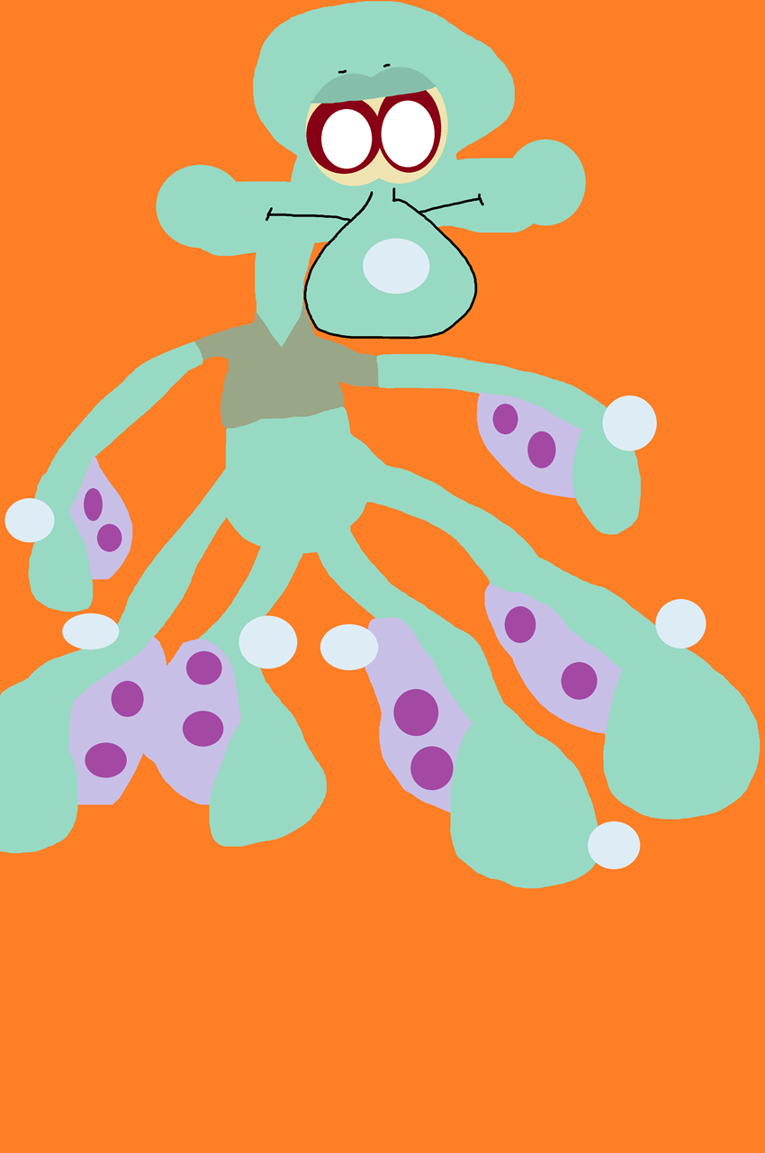 Giant Squidward Cling Plush Again^P^ by Falconlobo