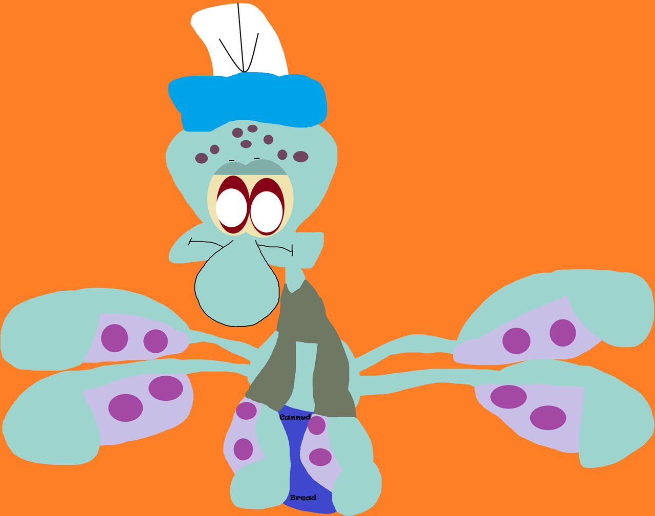 Yet Another Squidward Snackles Sitting Plush^^ by Falconlobo