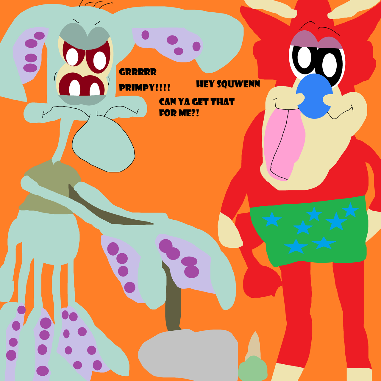 Squwenn And Primpy^^ by Falconlobo