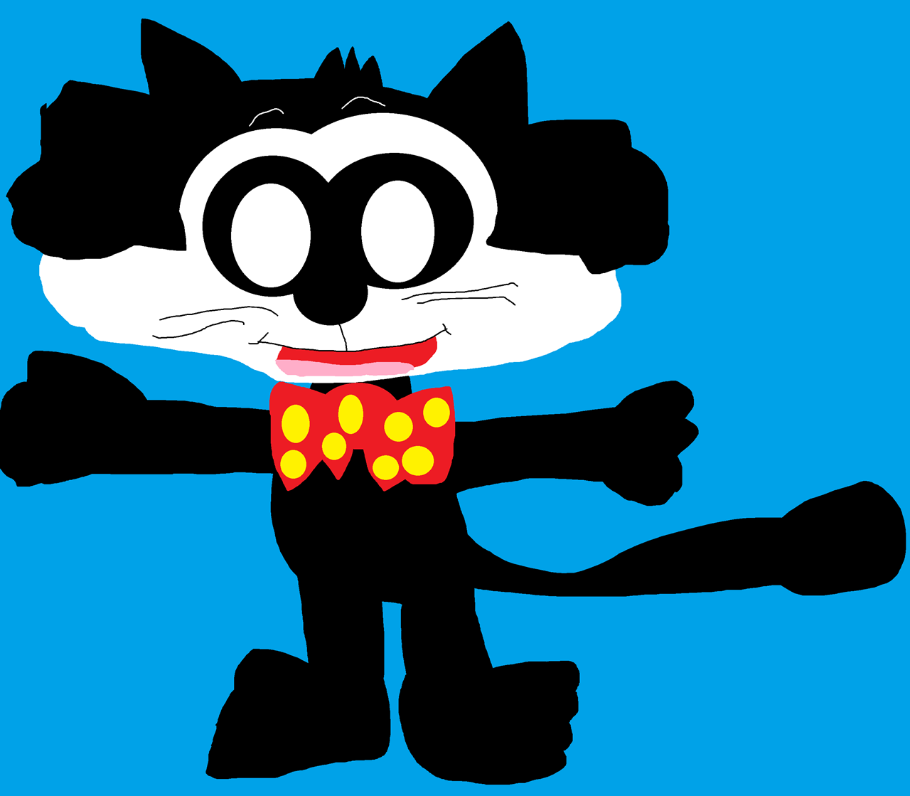 Felix In Red And Yellow Bowtie Again^0^ by Falconlobo