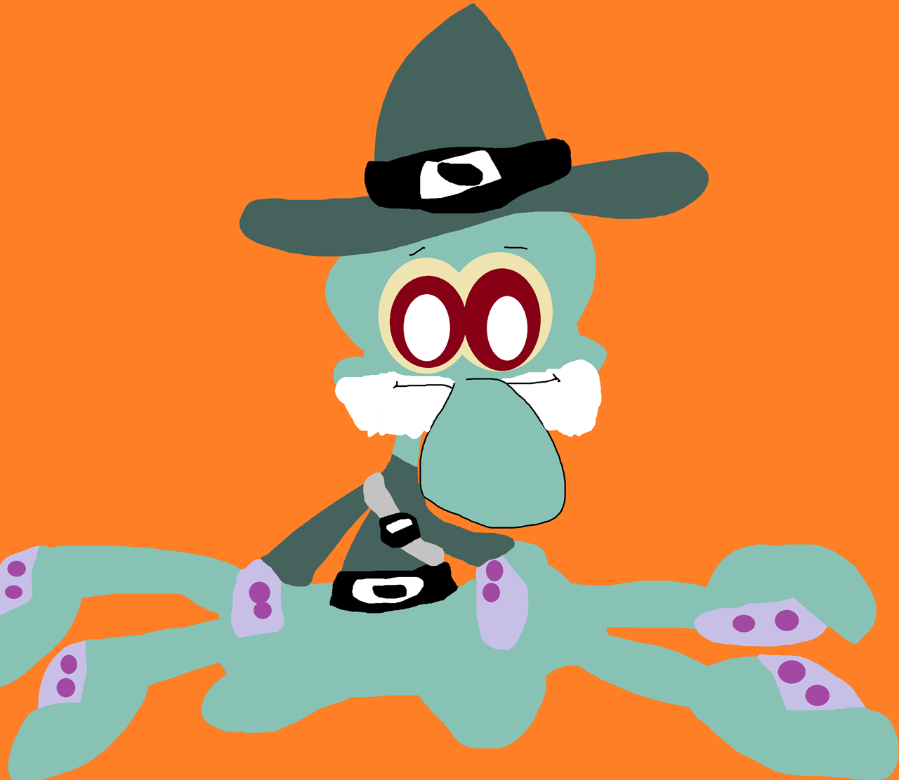 The Flying Dutchman Squidward Sitting Plush Again^^ by Falconlobo