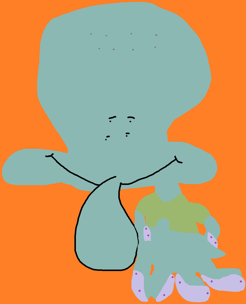 Cactus Flea Market Uniqlo Squidward Ditto Eyed Plush^^ by Falconlobo