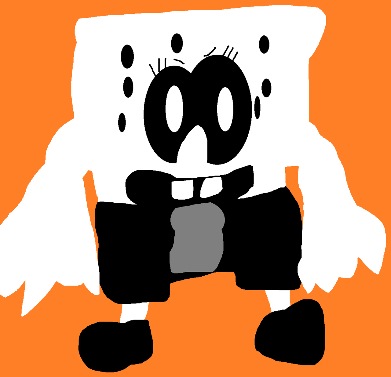 Creepy DoodleBob^^ by Falconlobo