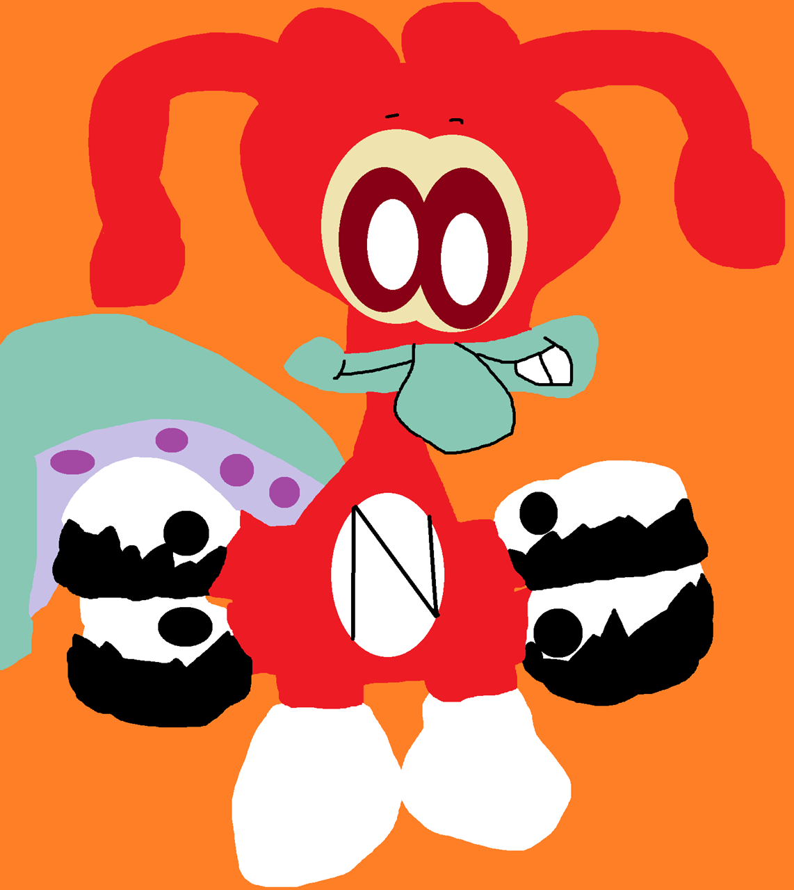 Kid Cal Noid Sitting Plush^^ by Falconlobo