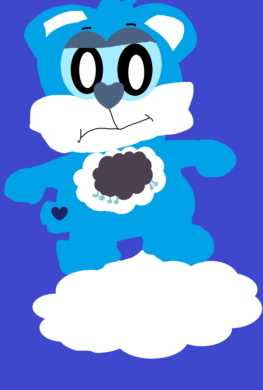 Grumpy Bear On A Cloud^^ by Falconlobo