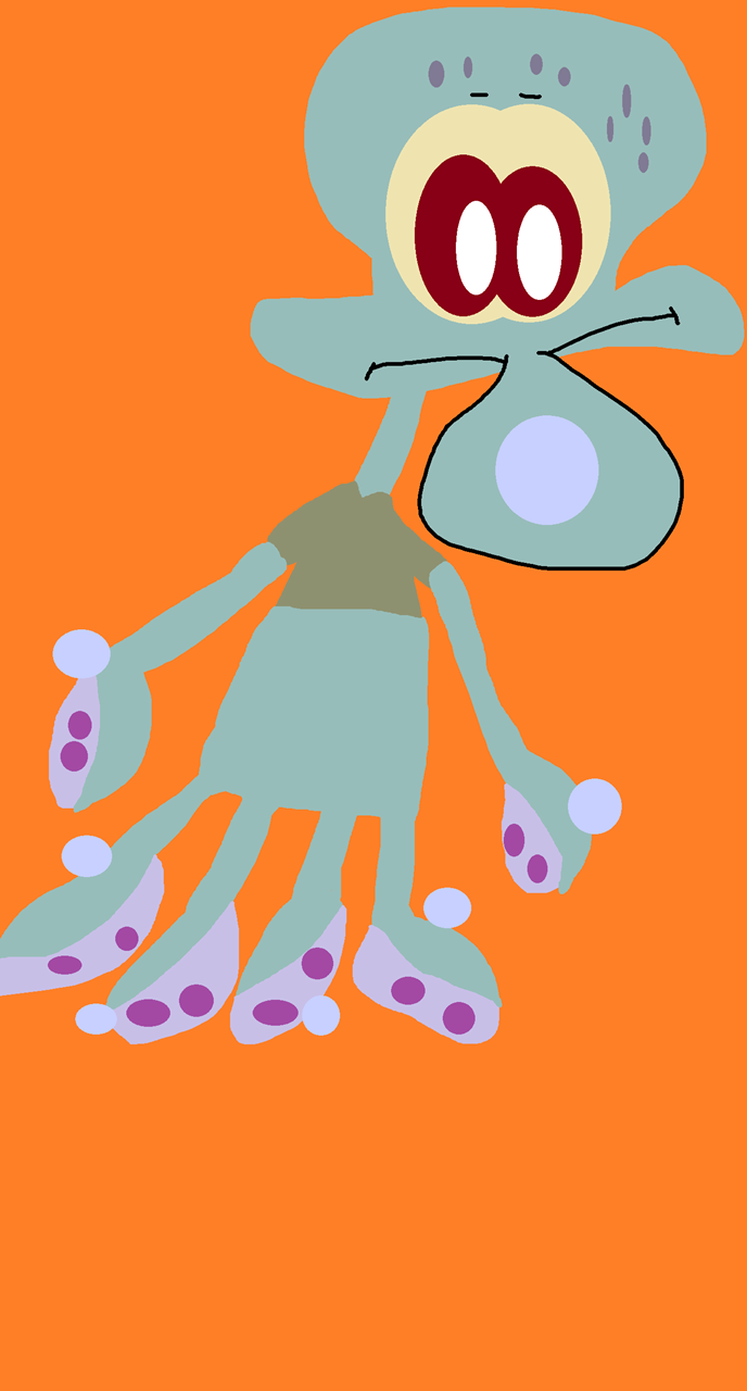 Random Window Cling Squidward Plush Yet Again^^ by Falconlobo