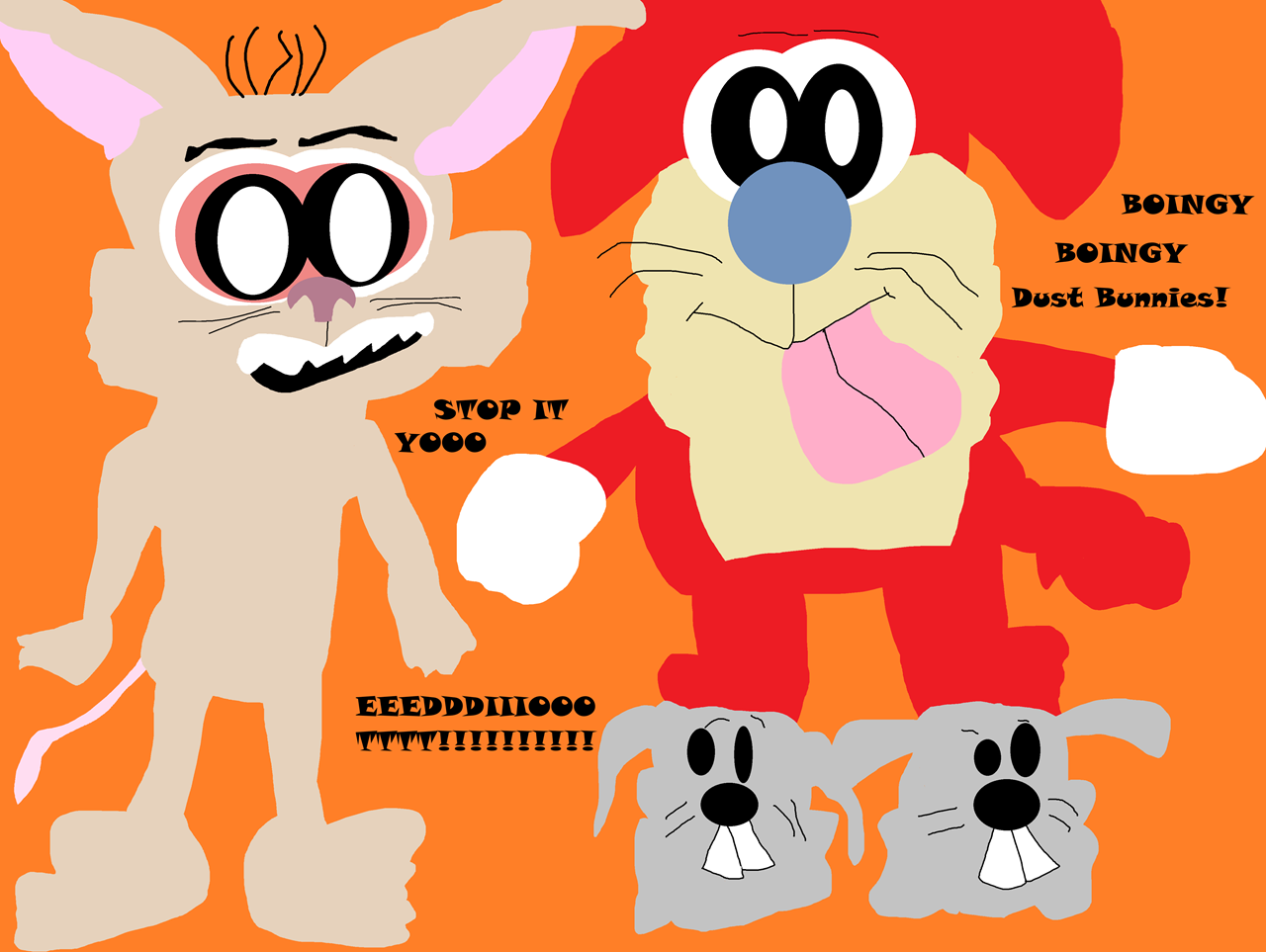 Boingy Boingy Dust Bunnies^^ by Falconlobo