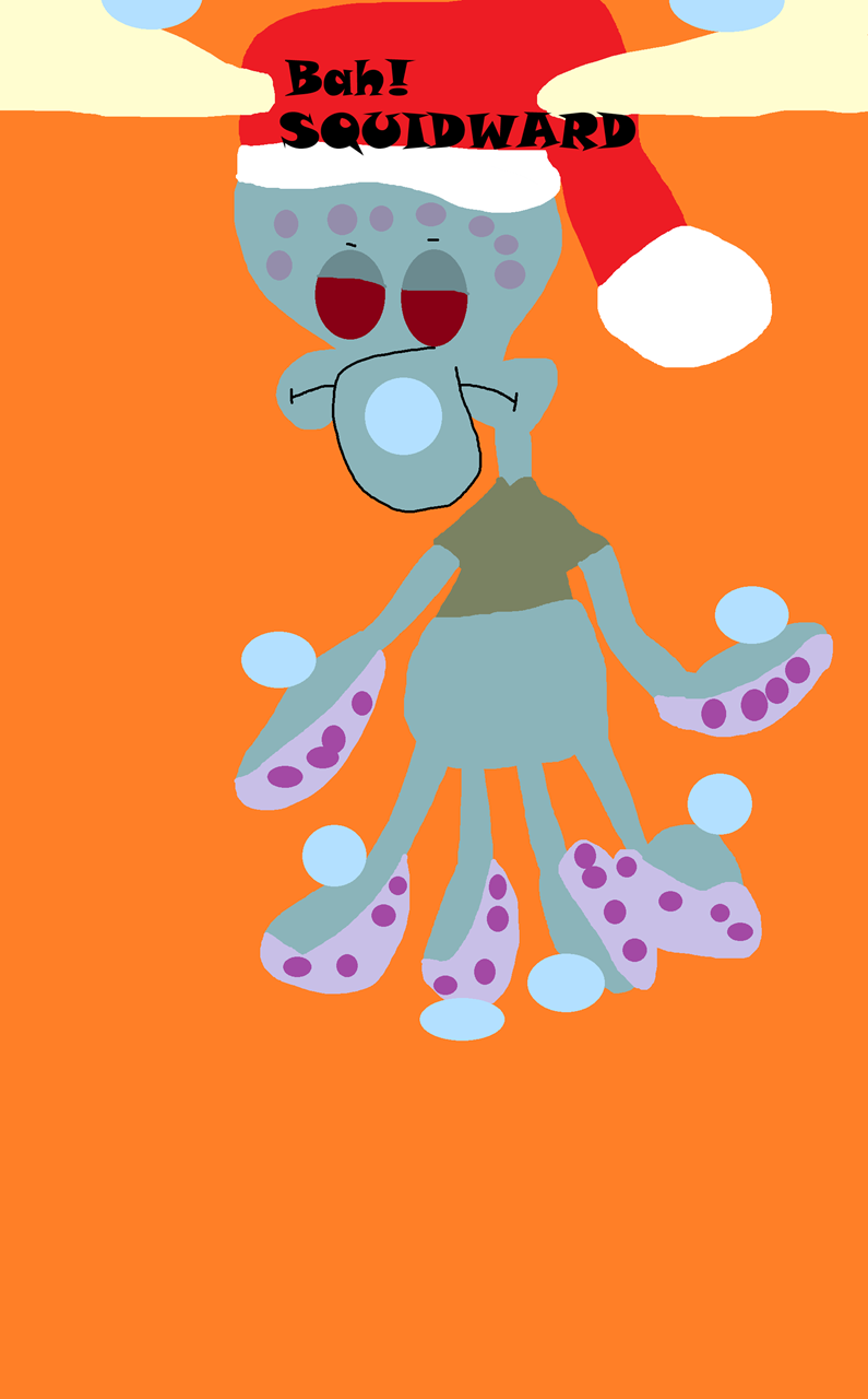 Squidward Anti Holiday Cling Plush by Falconlobo