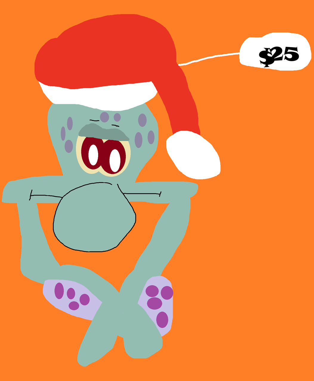Squidward Holiday Hat^^ by Falconlobo