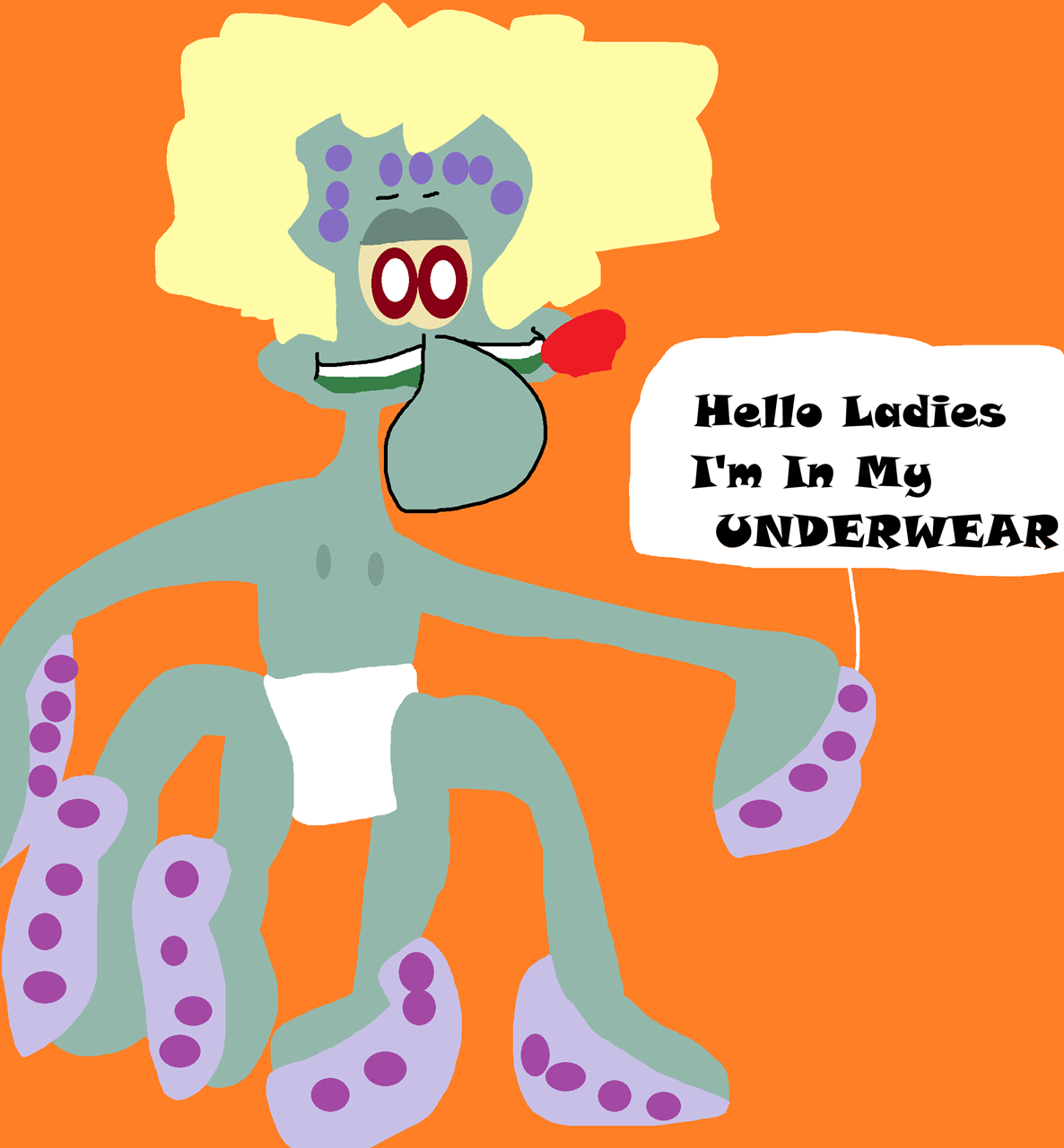 Pirate Squidward Has A Message For The Ladies^^ by Falconlobo