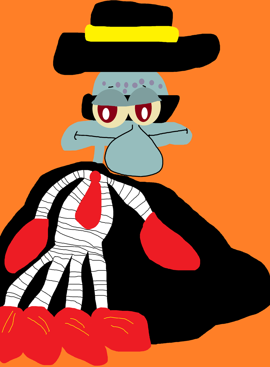 Squidward The Krabby Patty Burglar For National Fast Food Day^^ by Falconlobo