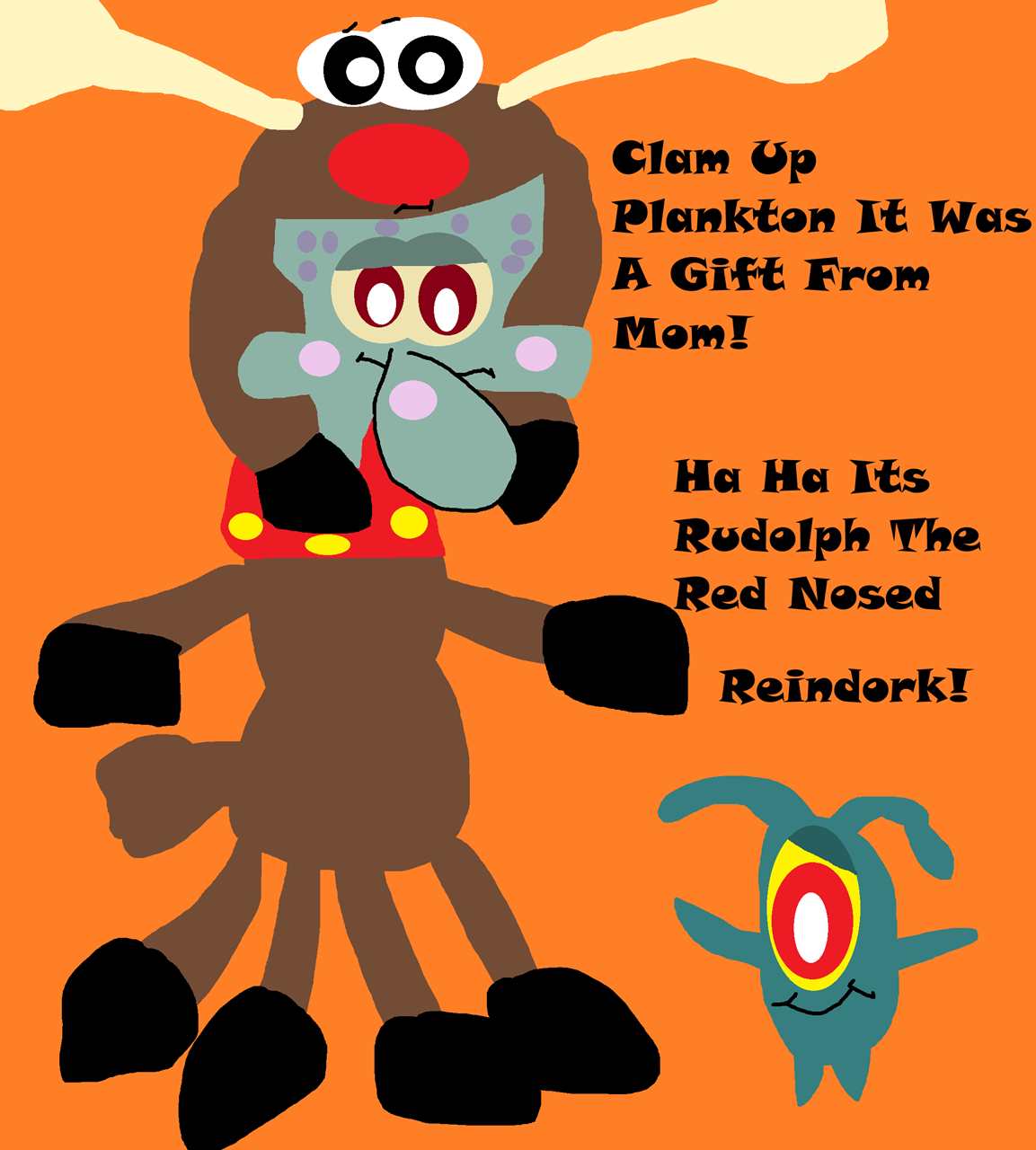 HA HA Its Rodolph The Red Nosed Reindork^^ by Falconlobo