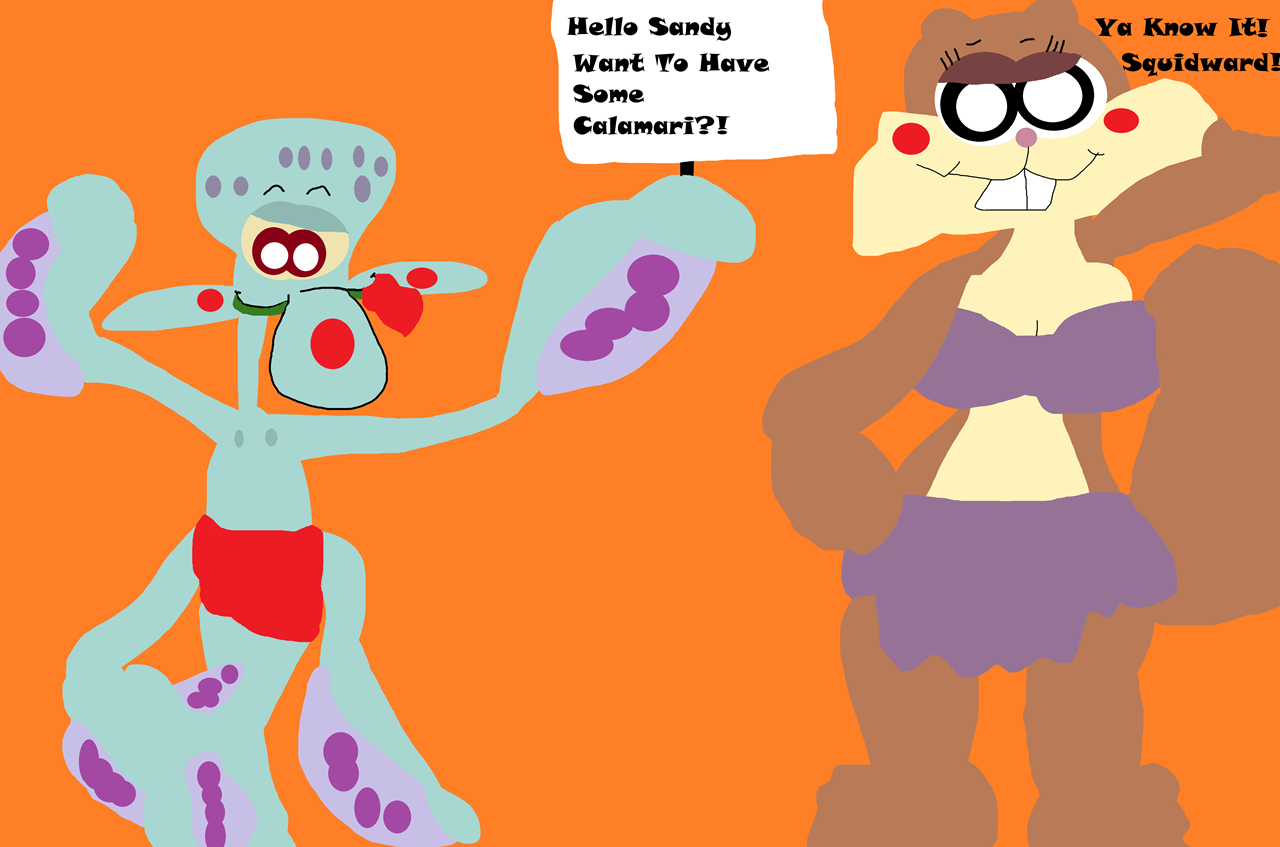 Hello Sandy Want To Have Some Calamari by Falconlobo