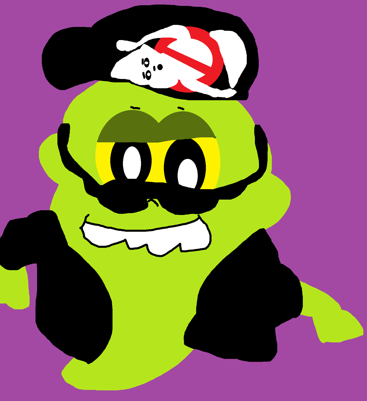 Slimer In Cool Outfit Again^^ by Falconlobo