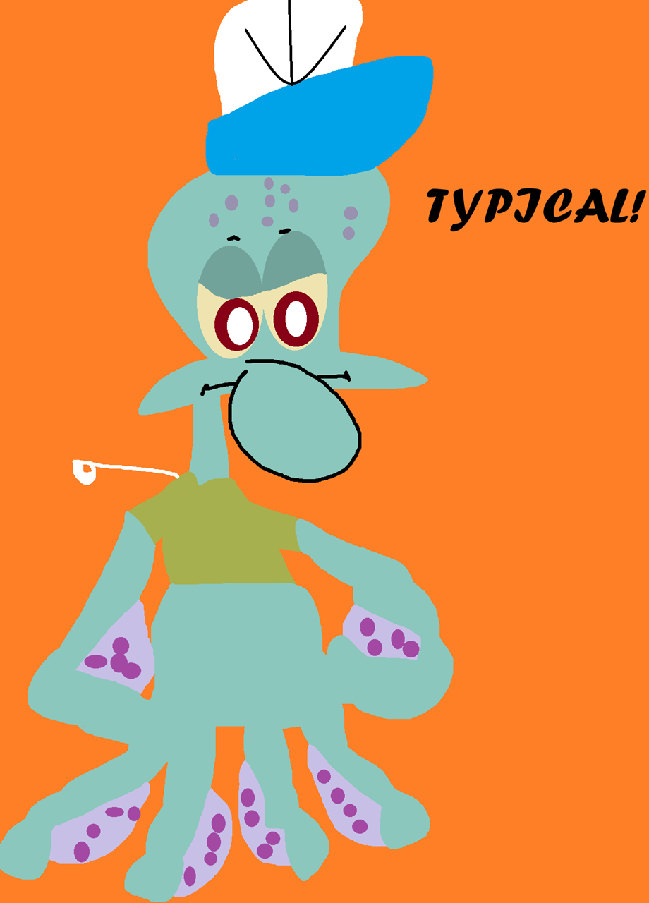 The Pull String Squidward Plush Says^^ by Falconlobo