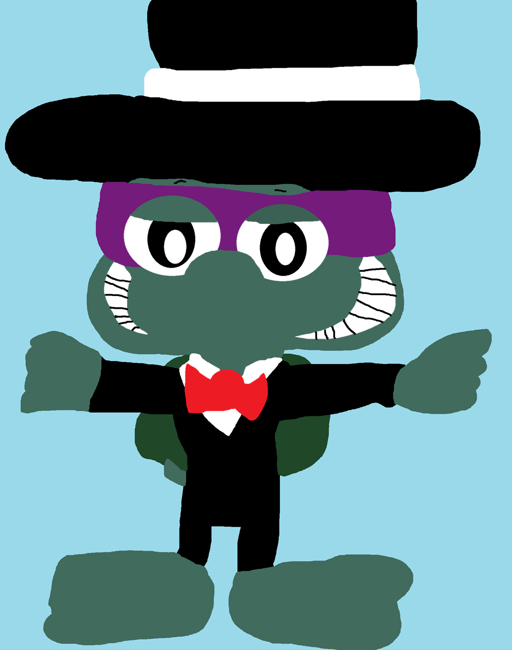Donnie In Top Hat Tux And Tail^^ by Falconlobo