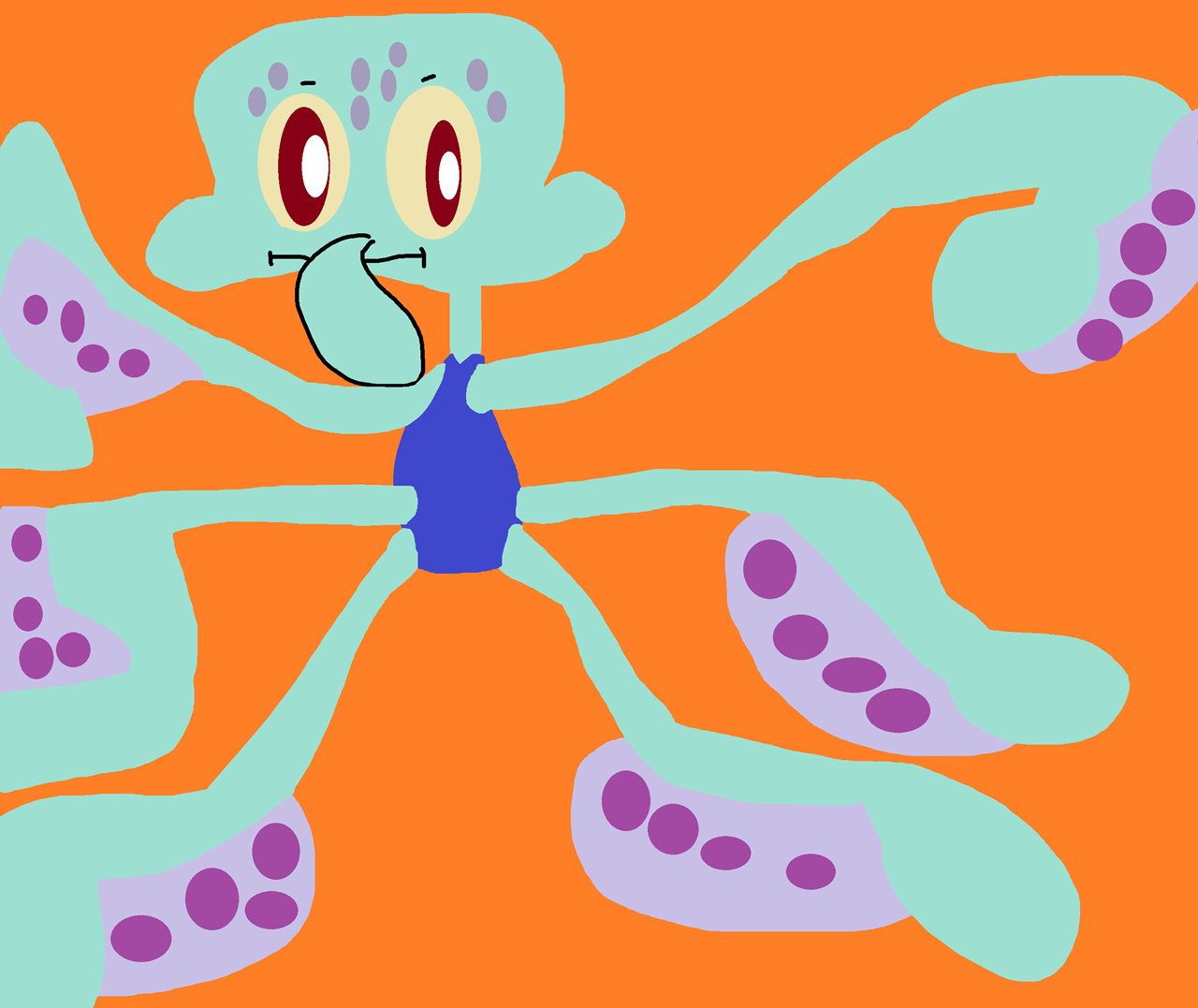 Random Interpretive Dance Squidward^^ by Falconlobo