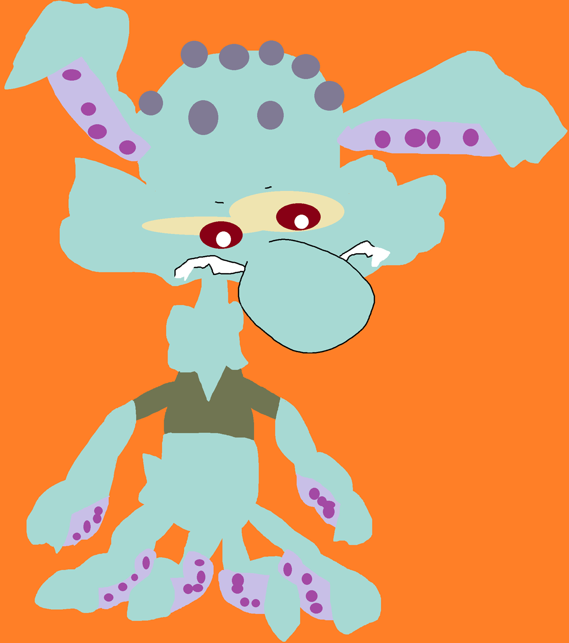 Squidward Lafuggler^^ by Falconlobo