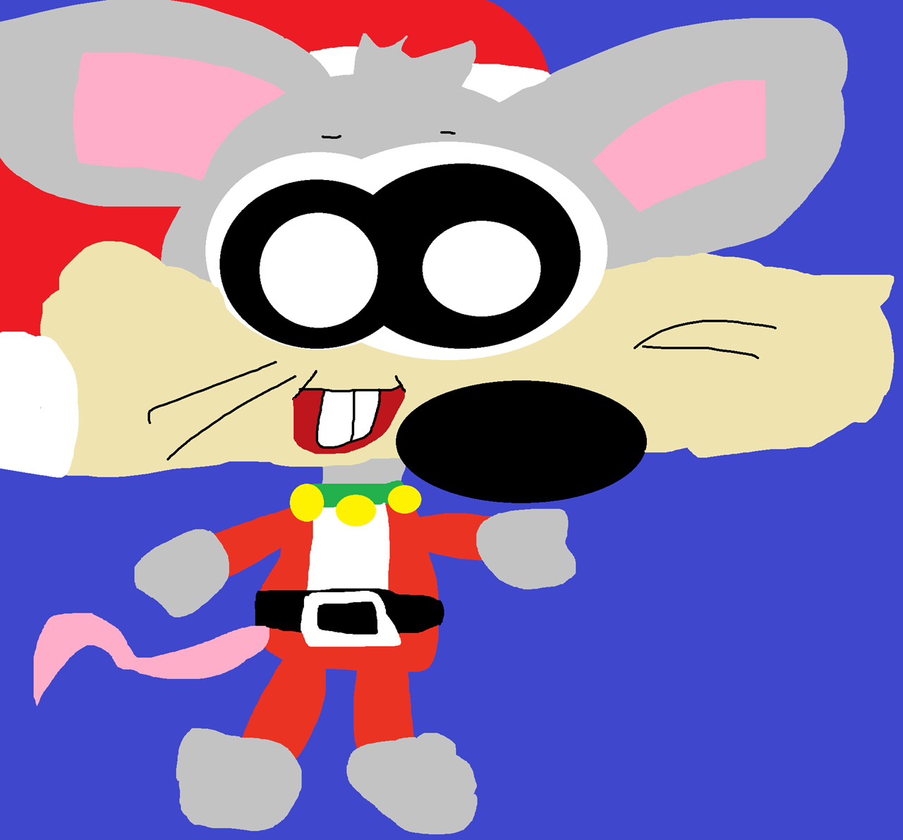 Cute Christmas Chuck E Cheese^^ by Falconlobo