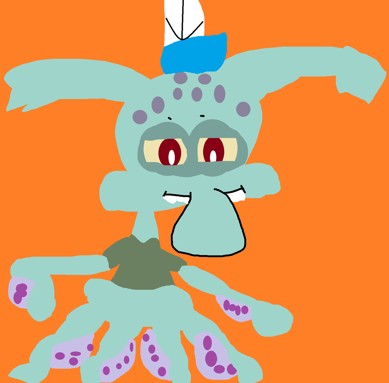 Squidward Fuggbubu^^ by Falconlobo