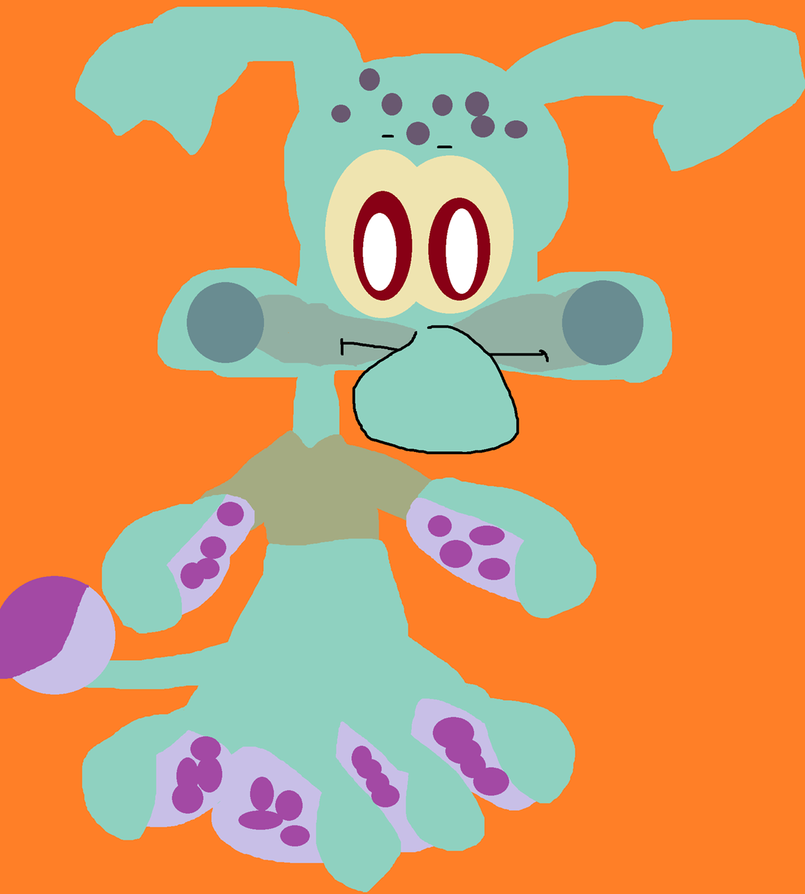 Random Squidward Popple^^ by Falconlobo