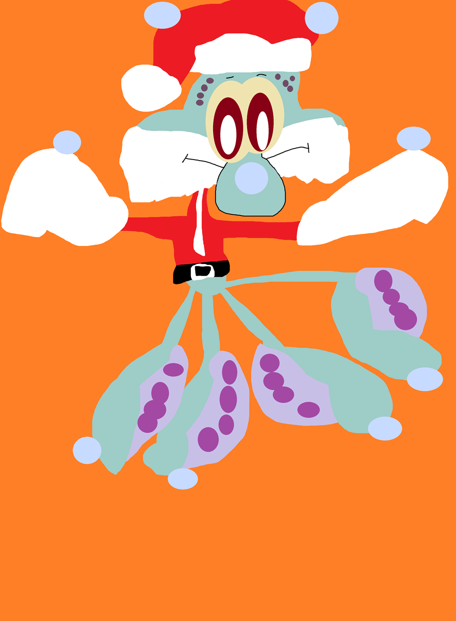 Squidmas Vacation Spoof Window Cling^^ by Falconlobo