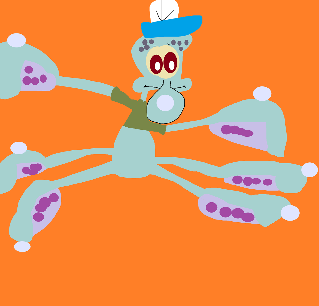 A Giant Squidward Window Cling Plush^^ by Falconlobo