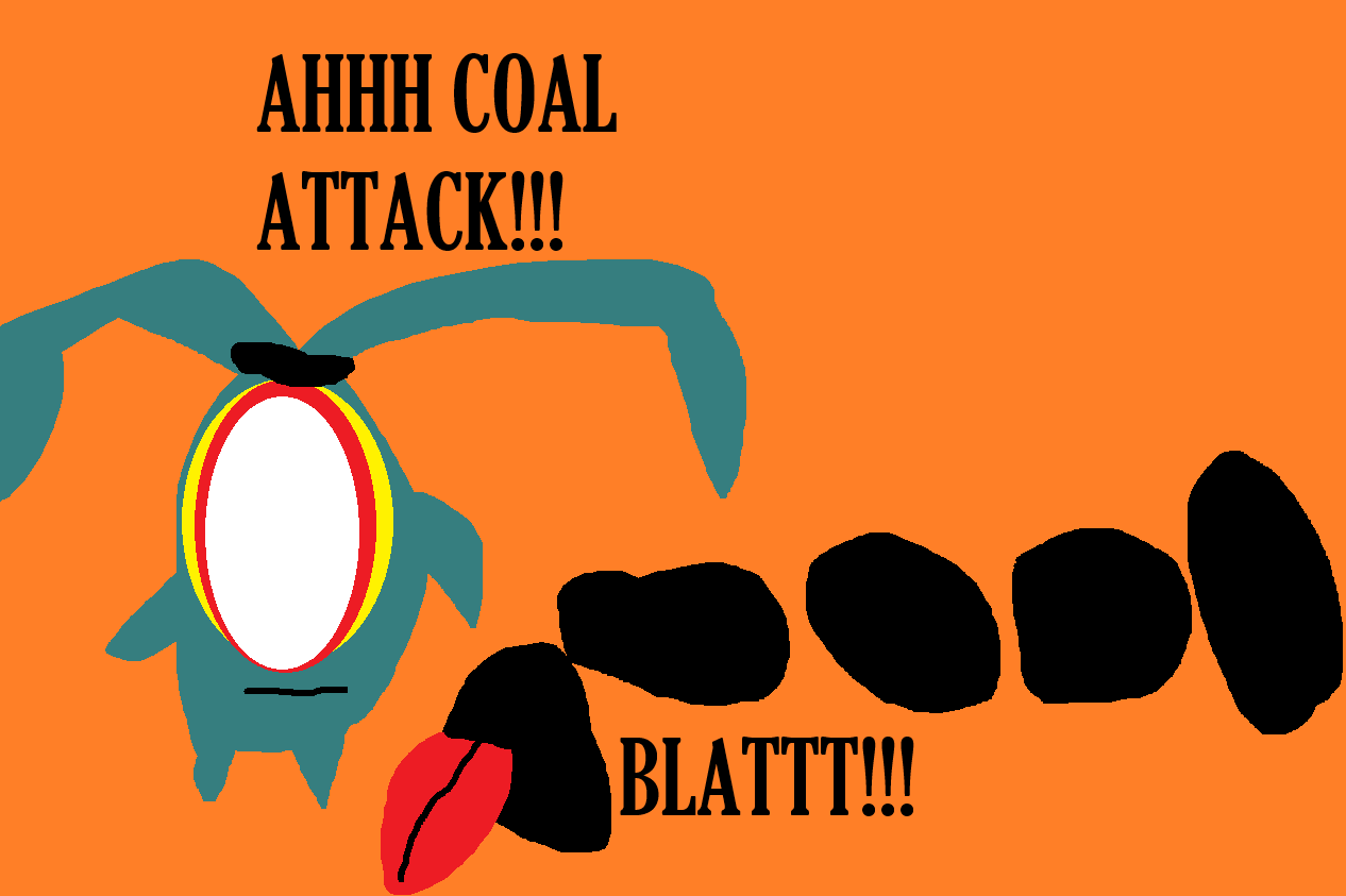 Ahhhh COAL ATTACK by Falconlobo