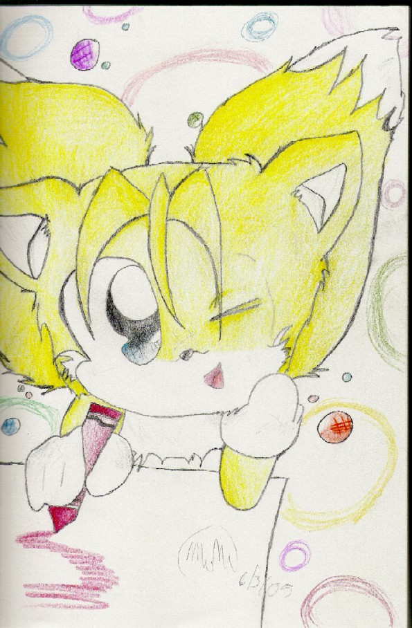 Baby Tails Coloring by FallenAngel0792