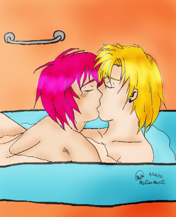Kiss in the Tub (For angel_writer) by FallenAngel0792