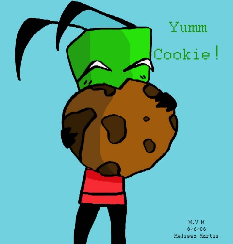 Zim has a Cookie! by FallenAngel0792