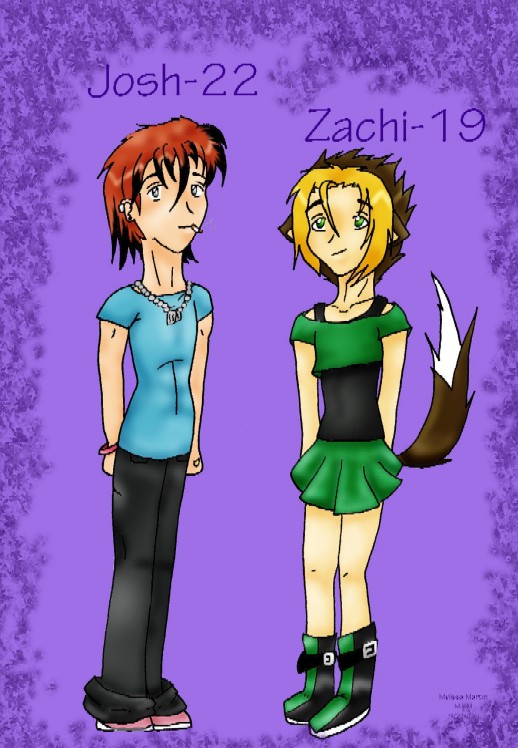 Older Josh and Zachi (for DemonTheifQueen) by FallenAngel0792