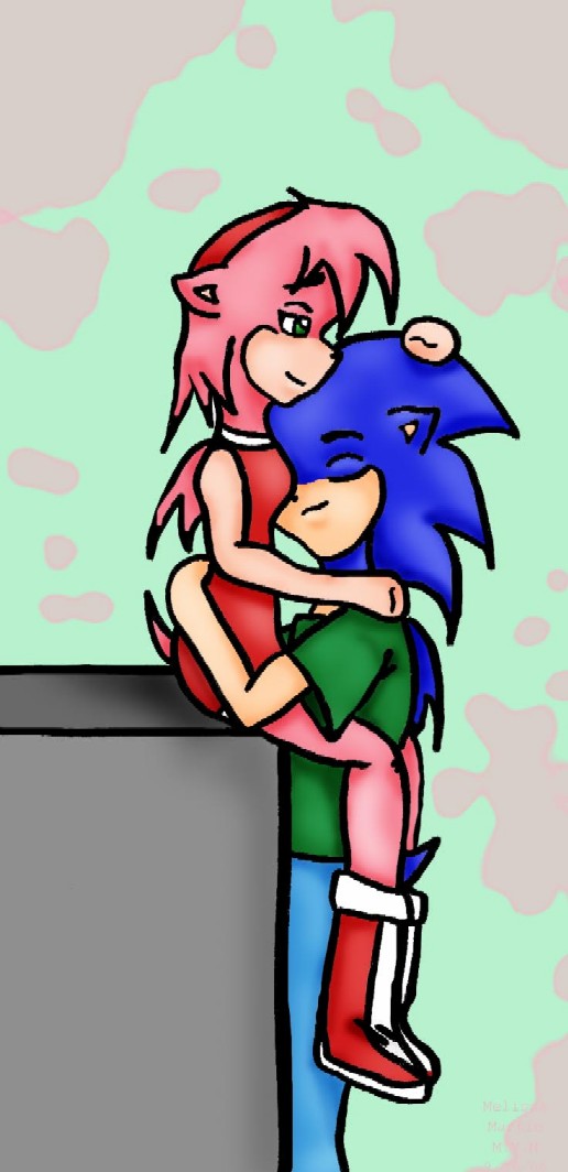 Sonic and Amy (for SonicandCloud4eva) by FallenAngel0792