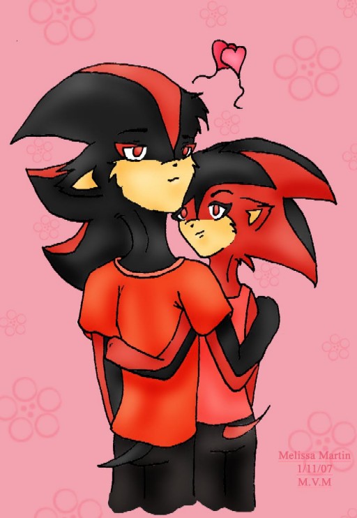 Shadow and Shally for  SonicDX1995 by FallenAngel0792