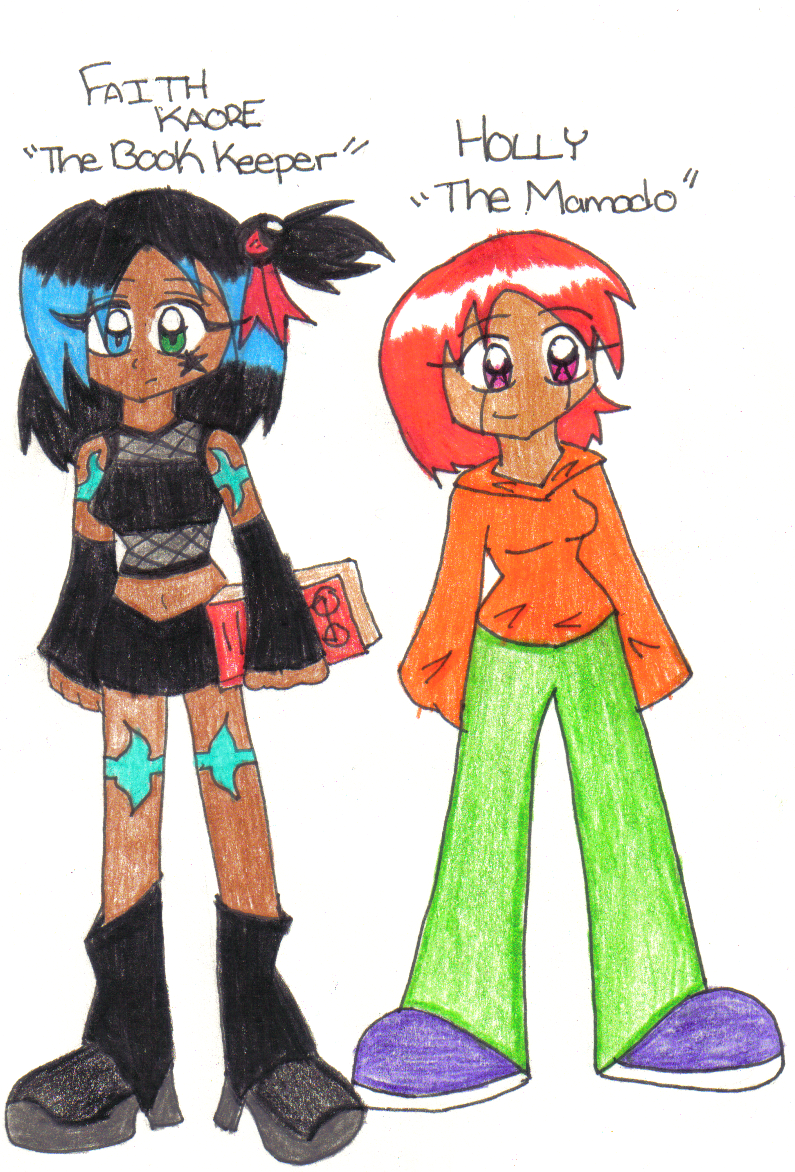 Faith Kaore and Holly- Zatch Bell Oc's by FallingRaindrops