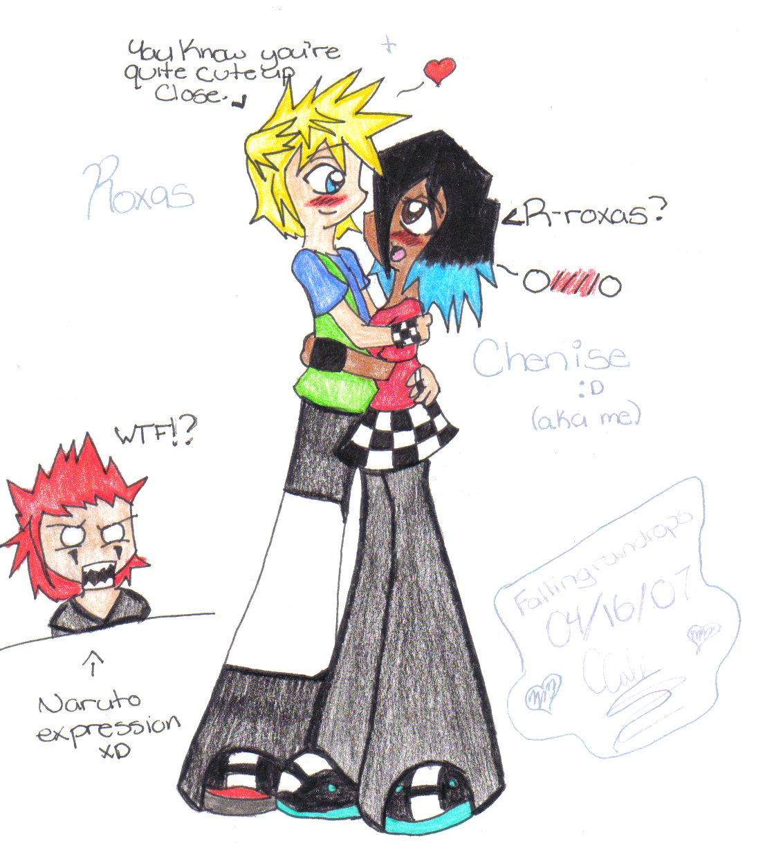 Me and Roxas^^ by FallingRaindrops