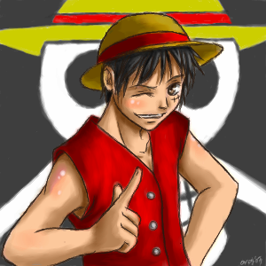 Monkey. D Luffy by Famira