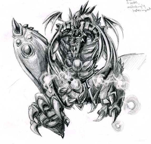 Lightning Dragon Sketch by Famira