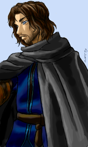 Random Aragorn oekaki by Famira