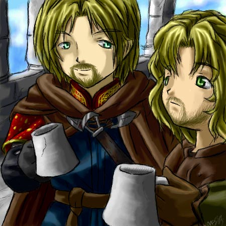 Boromir and Faramir by Famira